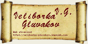 Veliborka Gluvakov vizit kartica